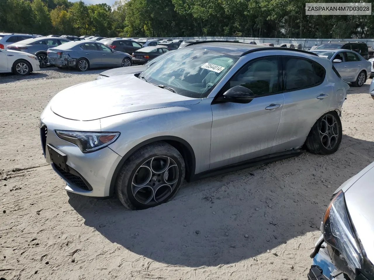 2021 Alfa Romeo Stelvio Sport VIN: ZASPAKAN4M7D03028 Lot: 73544014