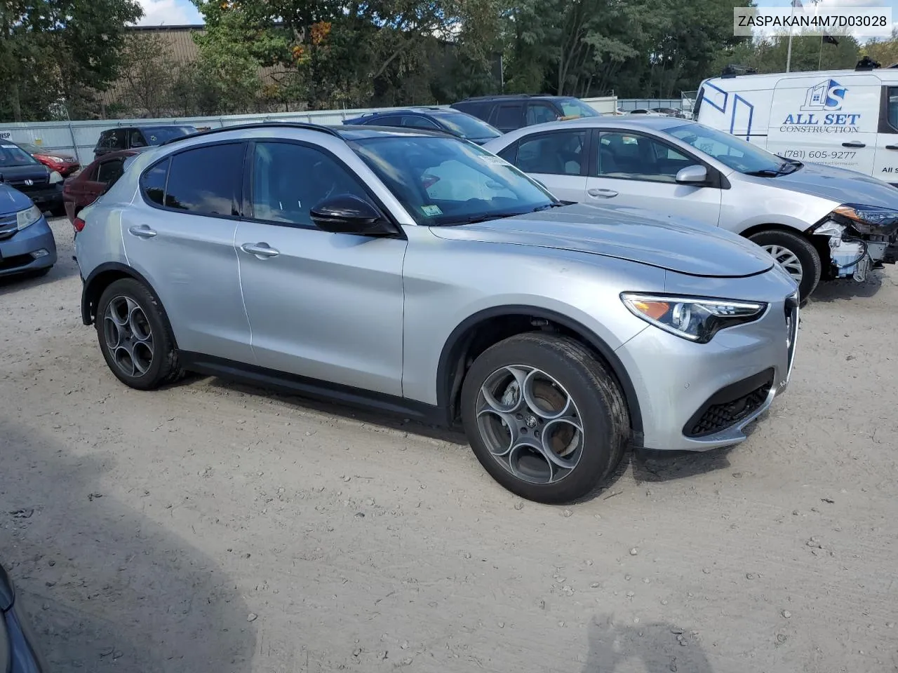 2021 Alfa Romeo Stelvio Sport VIN: ZASPAKAN4M7D03028 Lot: 73544014