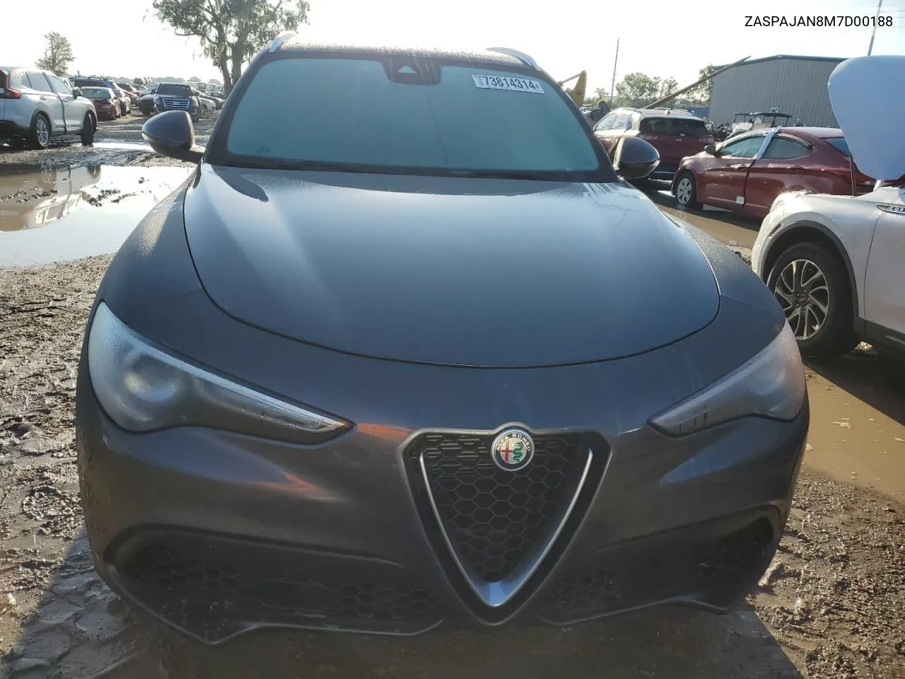 2021 Alfa Romeo Stelvio Sport VIN: ZASPAJAN8M7D00188 Lot: 73814314