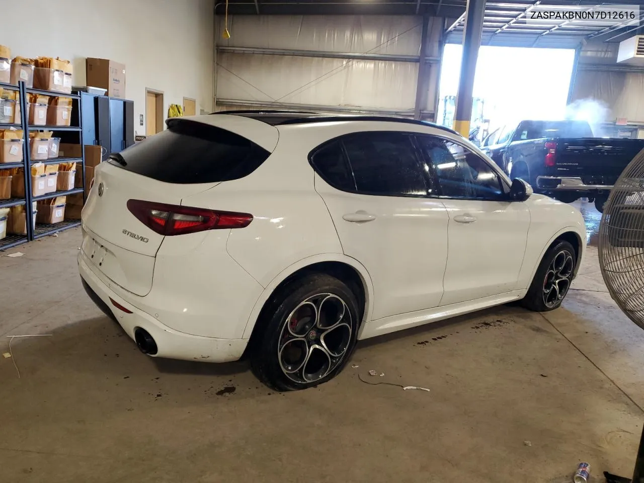 2021 Alfa Romeo Stelvio Ti VIN: ZASPAKBN0N7D12616 Lot: 74008004