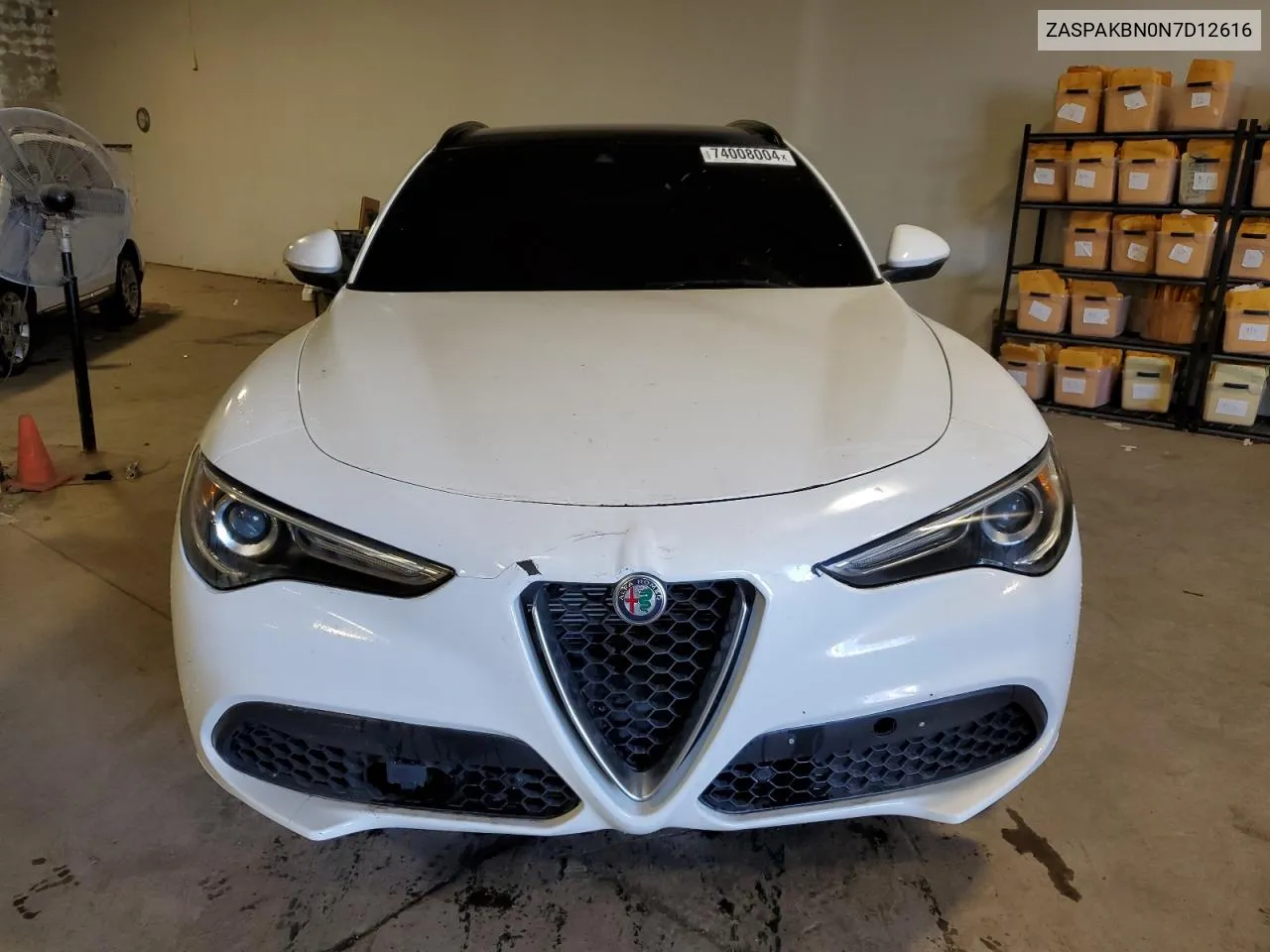 2021 Alfa Romeo Stelvio Ti VIN: ZASPAKBN0N7D12616 Lot: 74008004