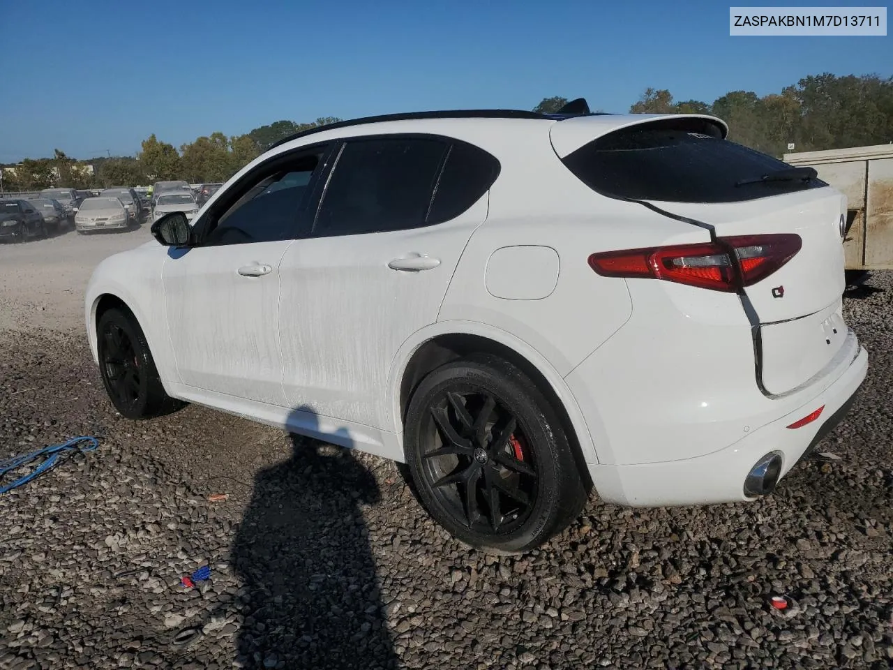 2021 Alfa Romeo Stelvio Ti VIN: ZASPAKBN1M7D13711 Lot: 74949344