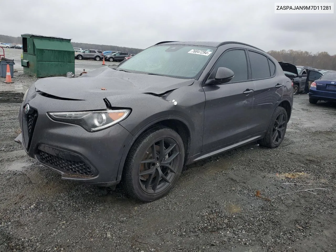 2021 Alfa Romeo Stelvio Sport VIN: ZASPAJAN9M7D11281 Lot: 76847294