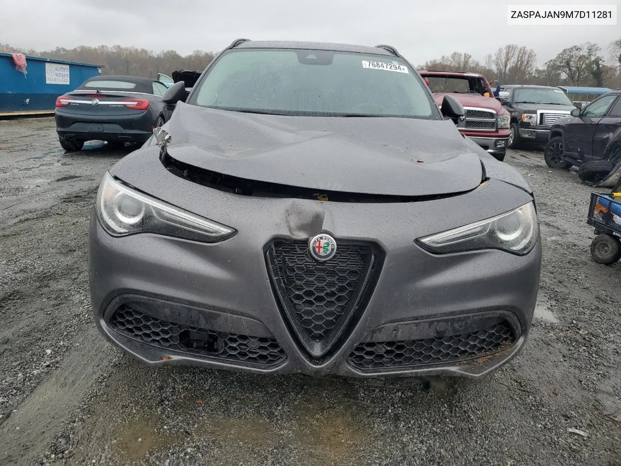 2021 Alfa Romeo Stelvio Sport VIN: ZASPAJAN9M7D11281 Lot: 76847294