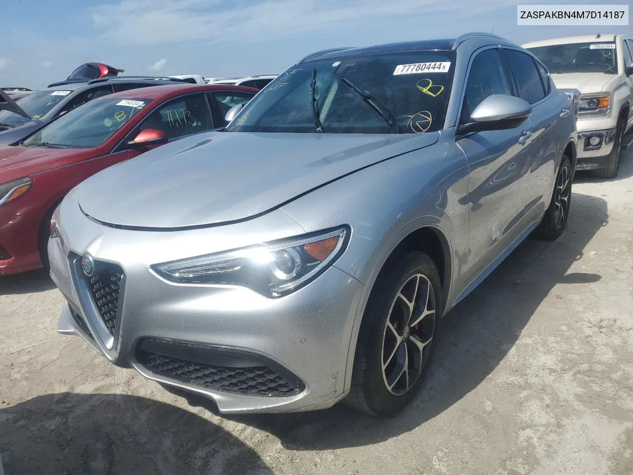 2021 Alfa Romeo Stelvio Ti VIN: ZASPAKBN4M7D14187 Lot: 77780444