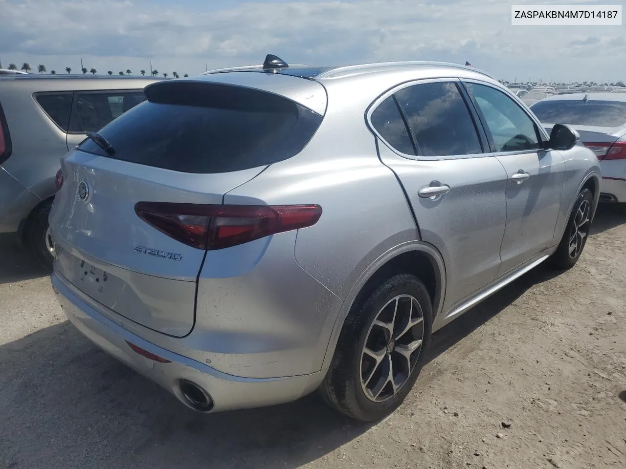 2021 Alfa Romeo Stelvio Ti VIN: ZASPAKBN4M7D14187 Lot: 77780444