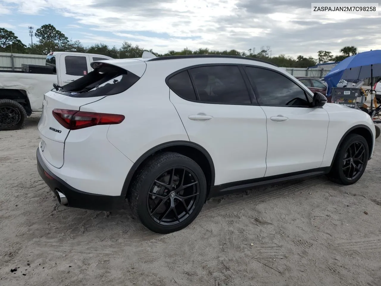 2021 Alfa Romeo Stelvio Sport VIN: ZASPAJAN2M7C98258 Lot: 78013284