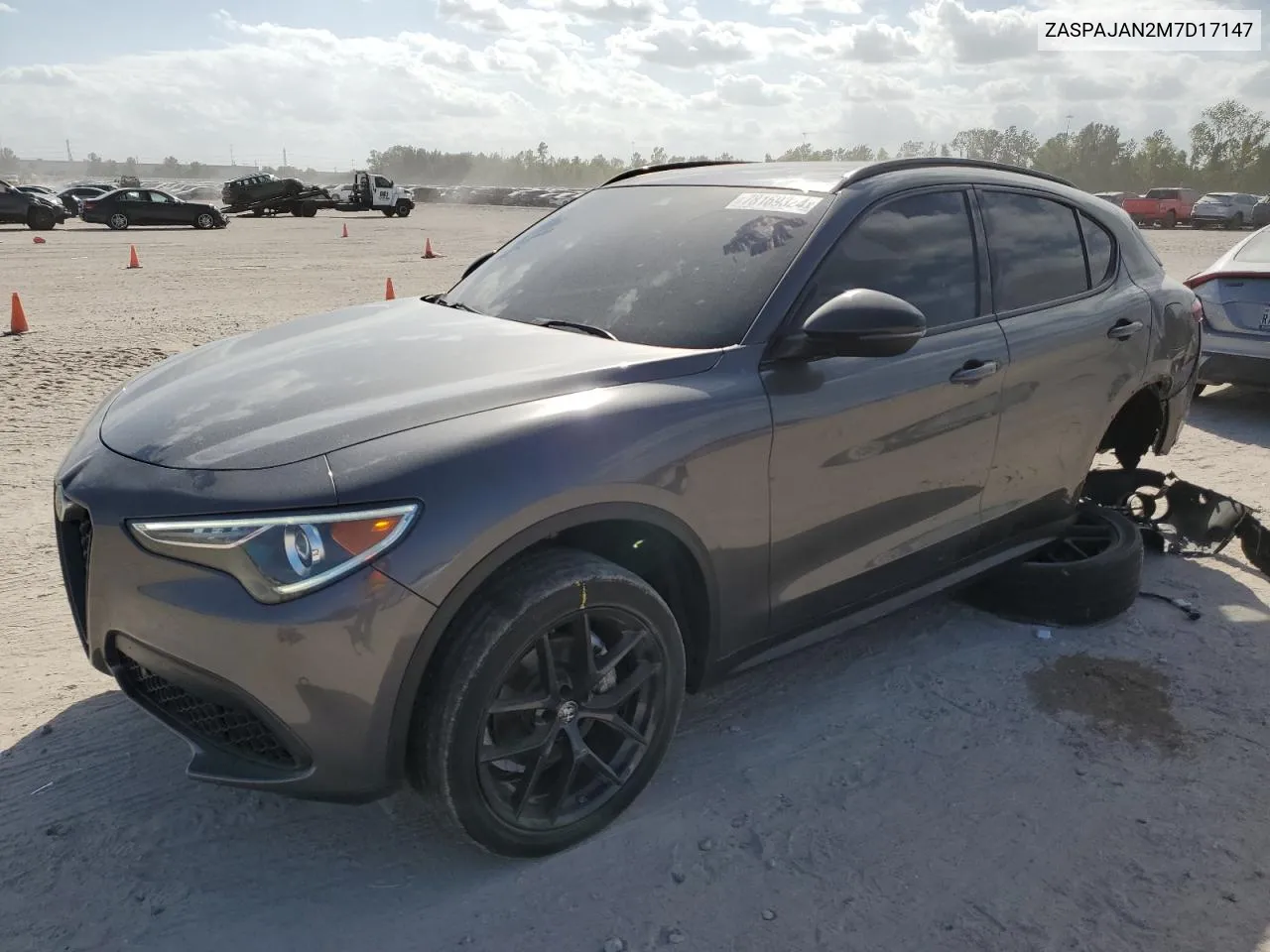 2021 Alfa Romeo Stelvio Sport VIN: ZASPAJAN2M7D17147 Lot: 78169324