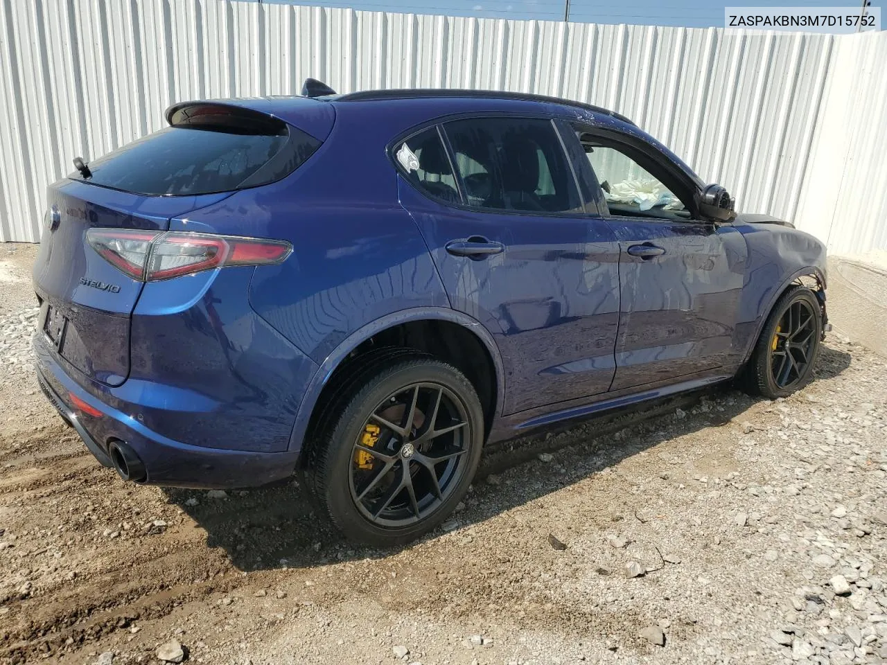 2021 Alfa Romeo Stelvio Ti VIN: ZASPAKBN3M7D15752 Lot: 79108344