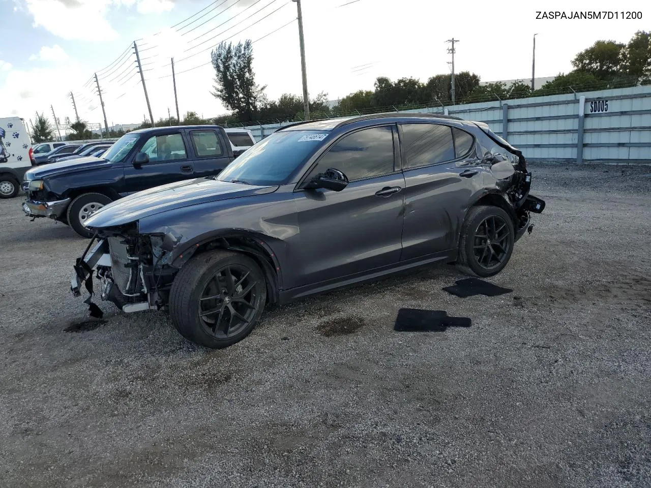 2021 Alfa Romeo Stelvio Sport VIN: ZASPAJAN5M7D11200 Lot: 79746614