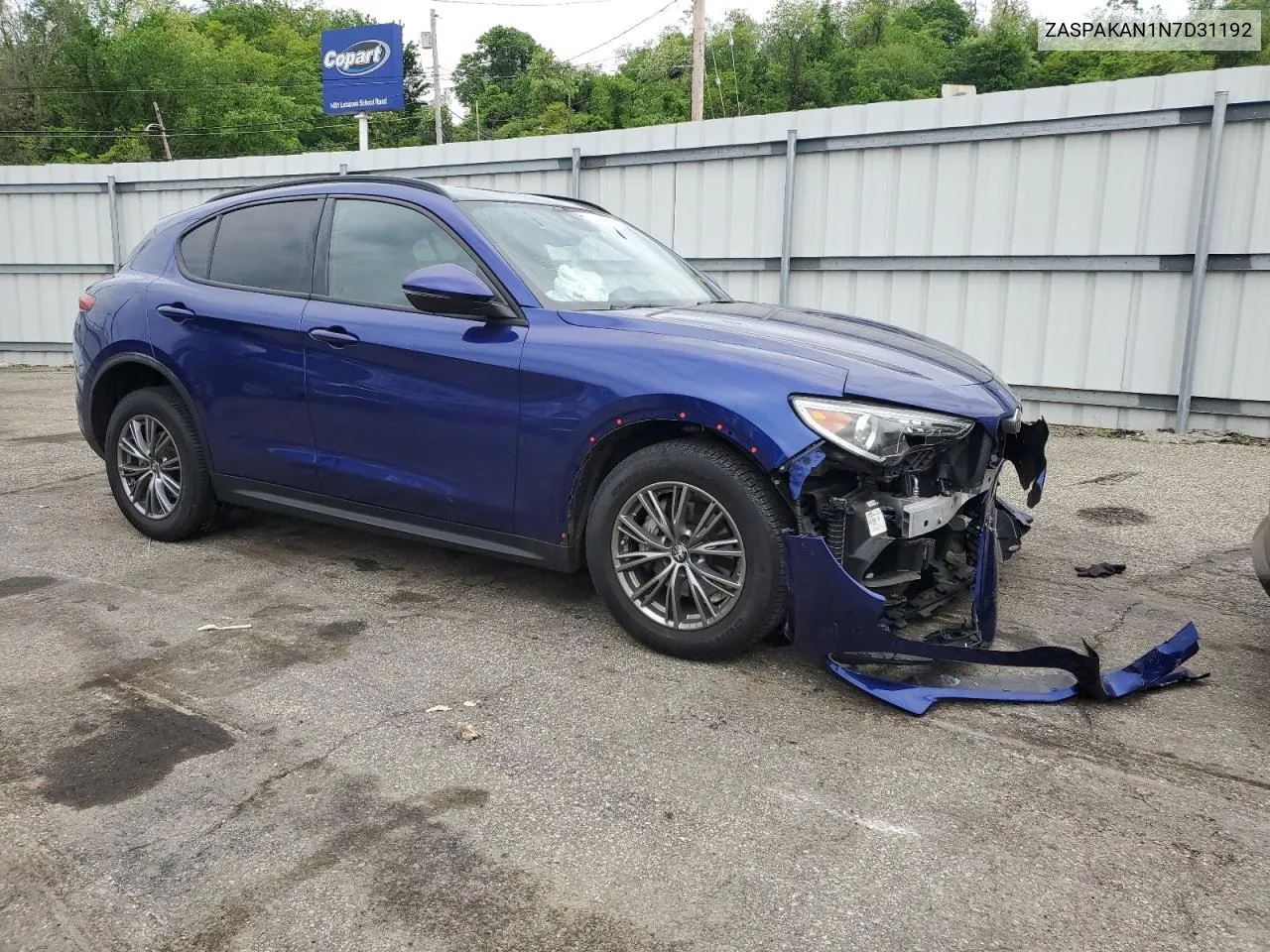 2022 Alfa Romeo Stelvio VIN: ZASPAKAN1N7D31192 Lot: 54843614