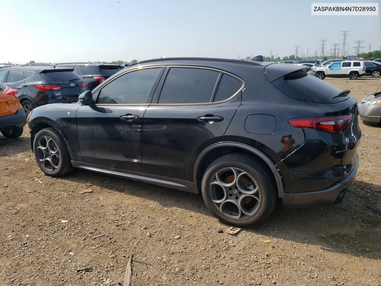 2022 Alfa Romeo Stelvio Ti VIN: ZASPAKBN4N7D28950 Lot: 57479044