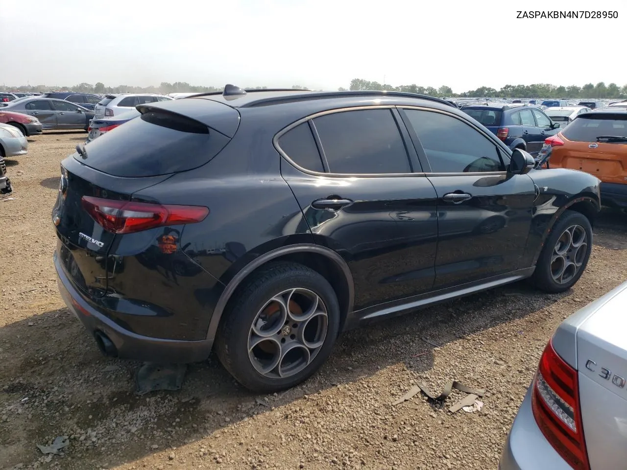 2022 Alfa Romeo Stelvio Ti VIN: ZASPAKBN4N7D28950 Lot: 57479044