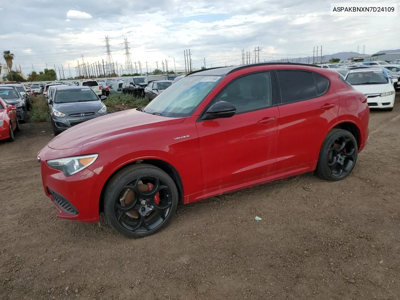 2022 Alfa Romeo Stelvio Ti VIN: ASPAKBNXN7D24109 Lot: 61717184