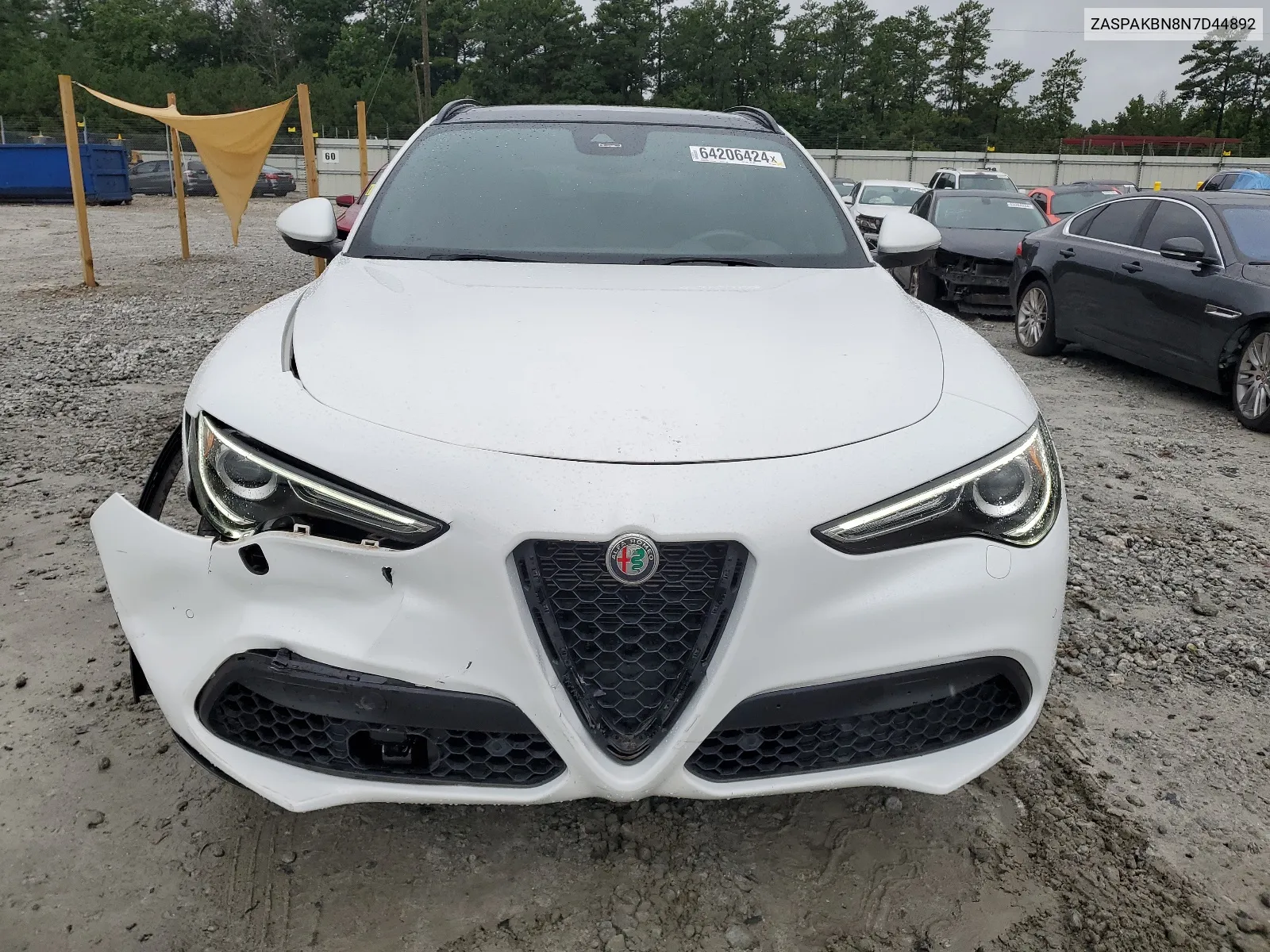 2022 Alfa Romeo Stelvio Ti VIN: ZASPAKBN8N7D44892 Lot: 64206424