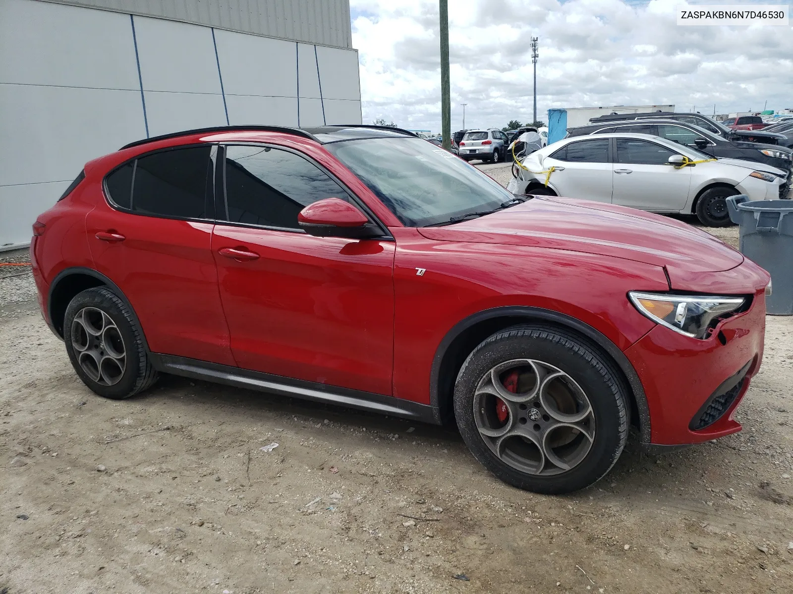 2022 Alfa Romeo Stelvio Ti VIN: ZASPAKBN6N7D46530 Lot: 65805604