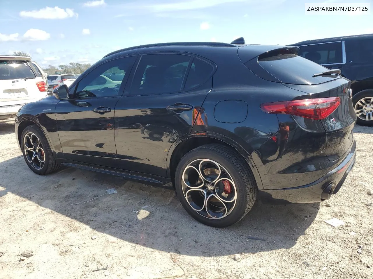 2022 Alfa Romeo Stelvio Ti VIN: ZASPAKBN7N7D37125 Lot: 71808874