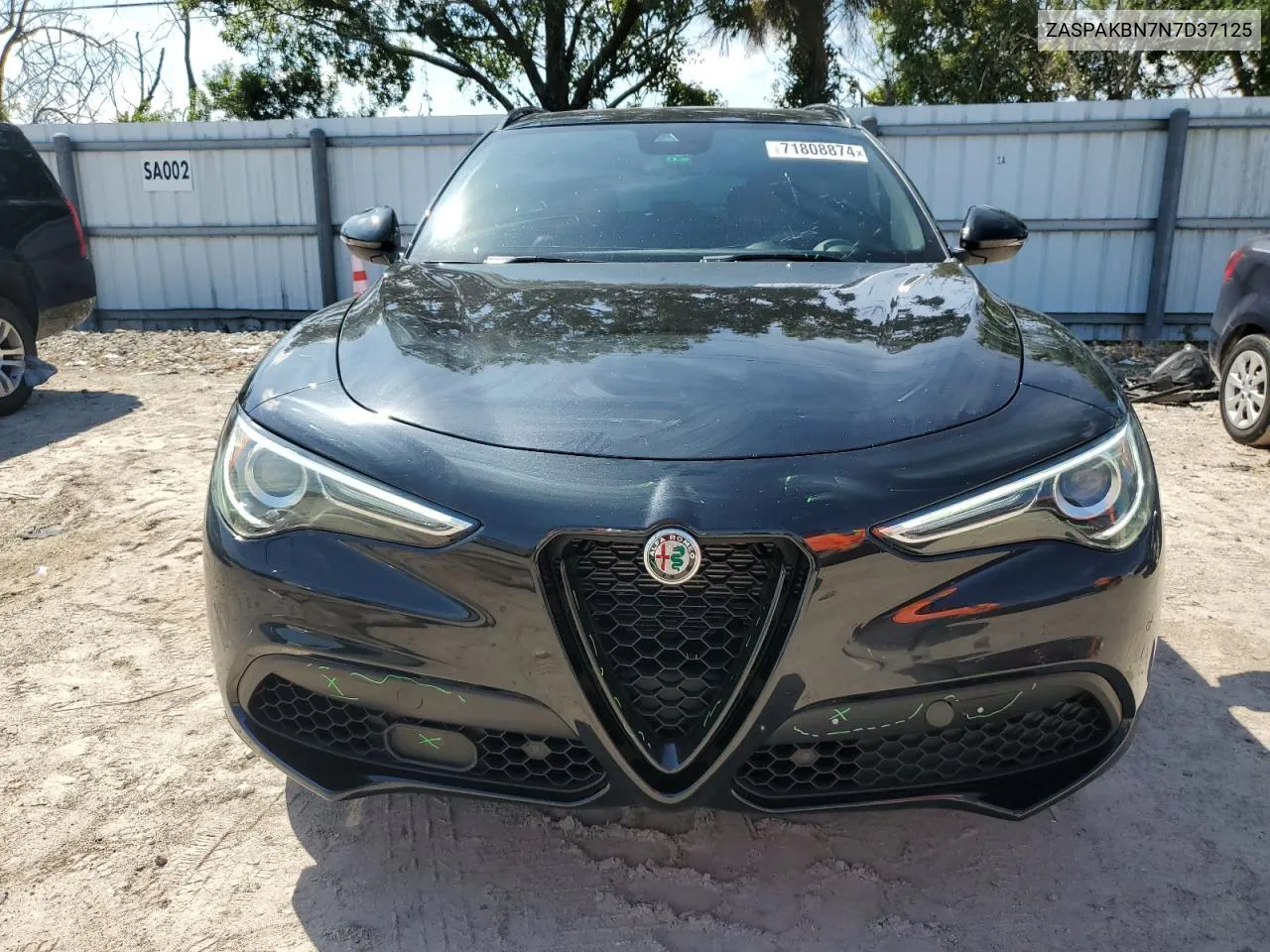 2022 Alfa Romeo Stelvio Ti VIN: ZASPAKBN7N7D37125 Lot: 71808874