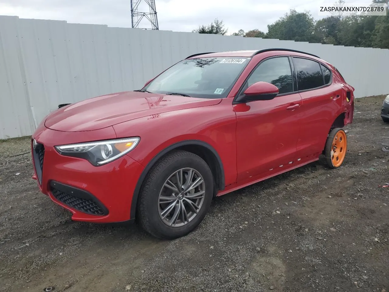 2022 Alfa Romeo Stelvio VIN: ZASPAKANXN7D28789 Lot: 73126194