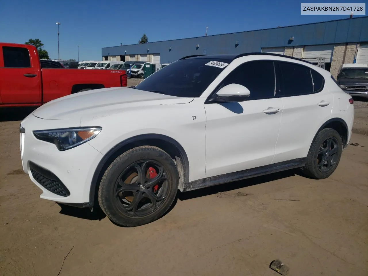 2022 Alfa Romeo Stelvio Ti VIN: ZASPAKBN2N7D41728 Lot: 74604664