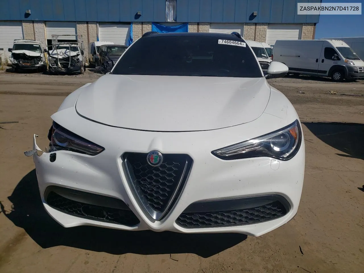 2022 Alfa Romeo Stelvio Ti VIN: ZASPAKBN2N7D41728 Lot: 74604664