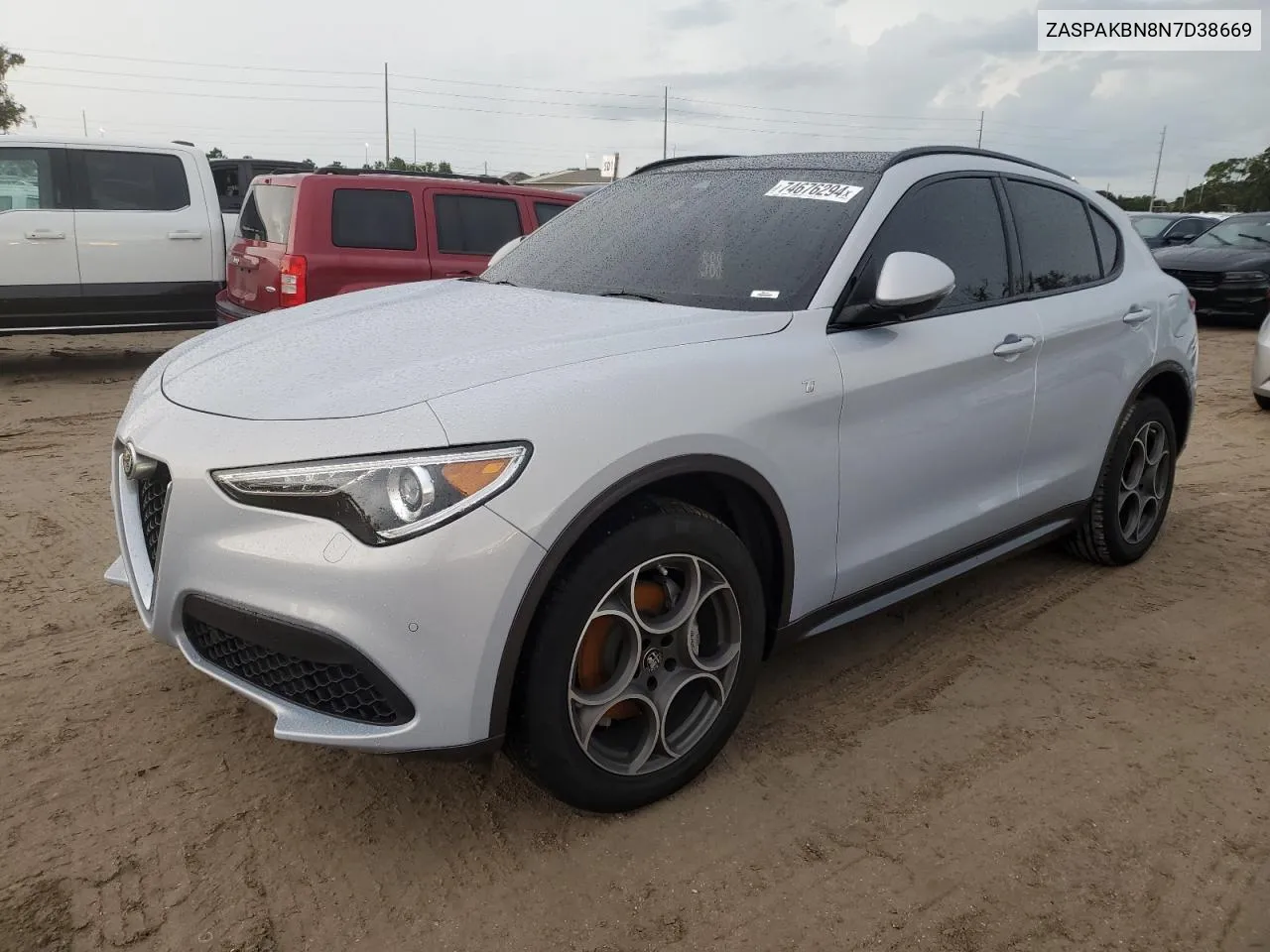 2022 Alfa Romeo Stelvio Ti VIN: ZASPAKBN8N7D38669 Lot: 74676294