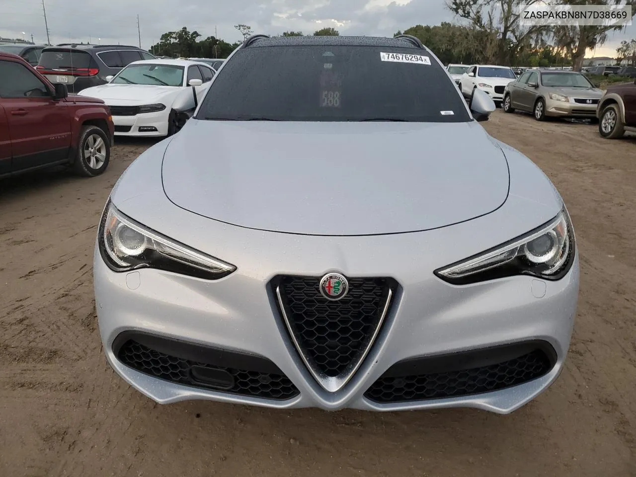 2022 Alfa Romeo Stelvio Ti VIN: ZASPAKBN8N7D38669 Lot: 74676294