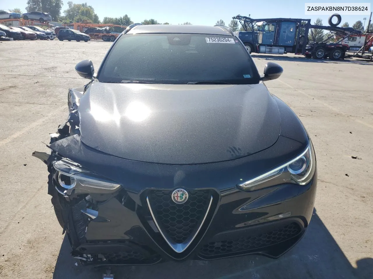 2022 Alfa Romeo Stelvio Ti VIN: ZASPAKBN8N7D38624 Lot: 75230204