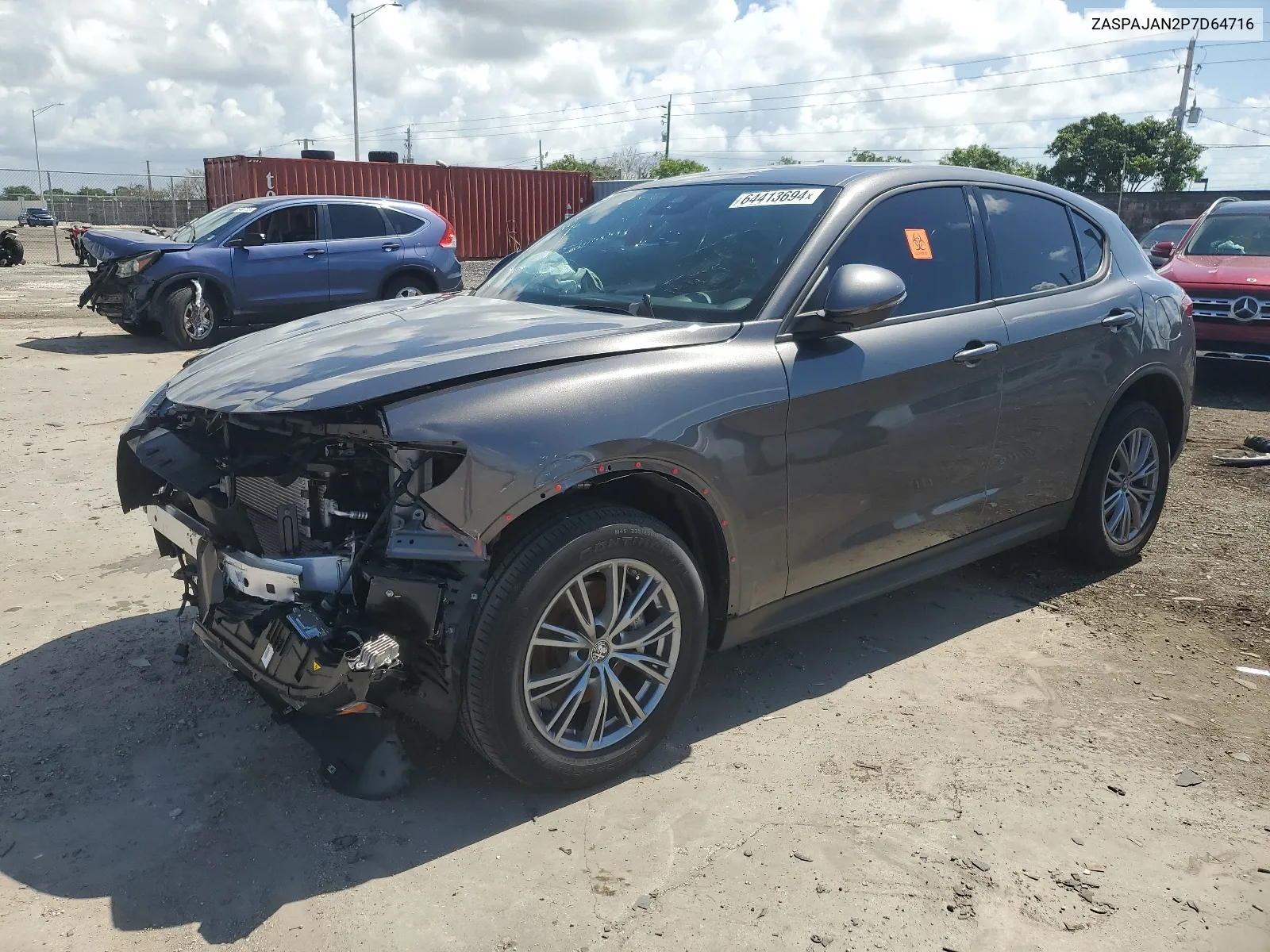 2023 Alfa Romeo Stelvio Sprint VIN: ZASPAJAN2P7D64716 Lot: 64413694