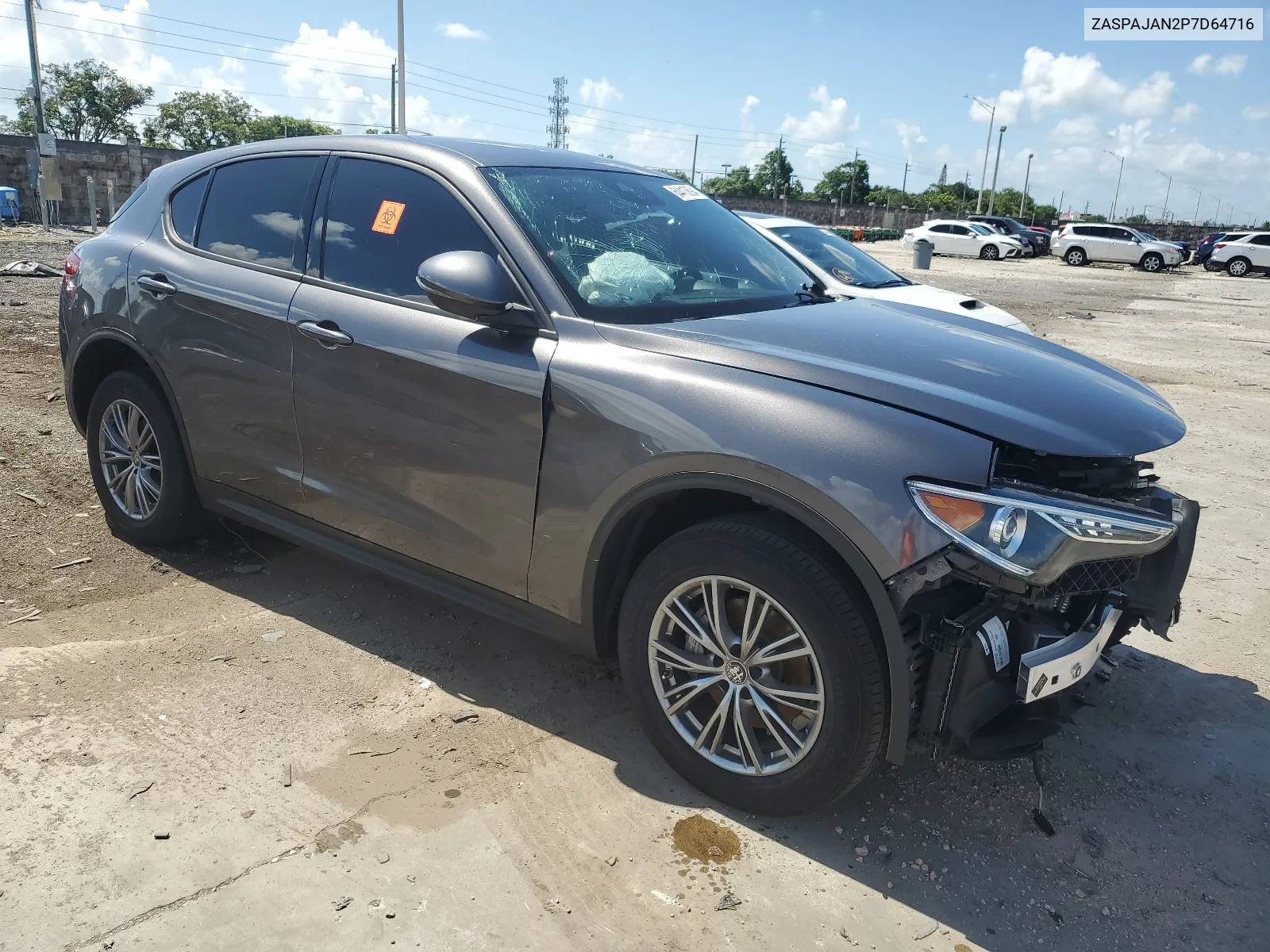 2023 Alfa Romeo Stelvio Sprint VIN: ZASPAJAN2P7D64716 Lot: 64413694