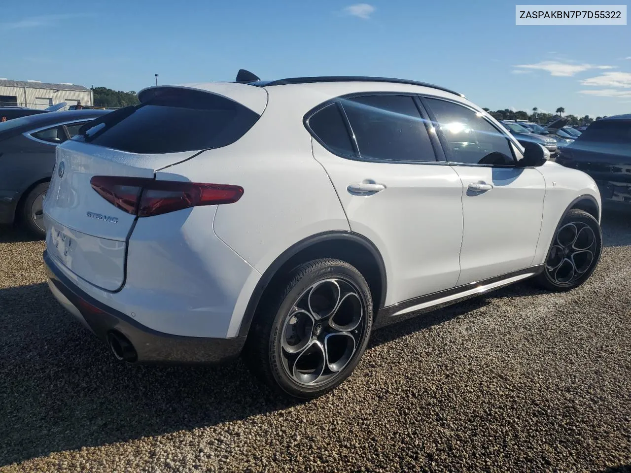 2023 Alfa Romeo Stelvio Ti VIN: ZASPAKBN7P7D55322 Lot: 74137174