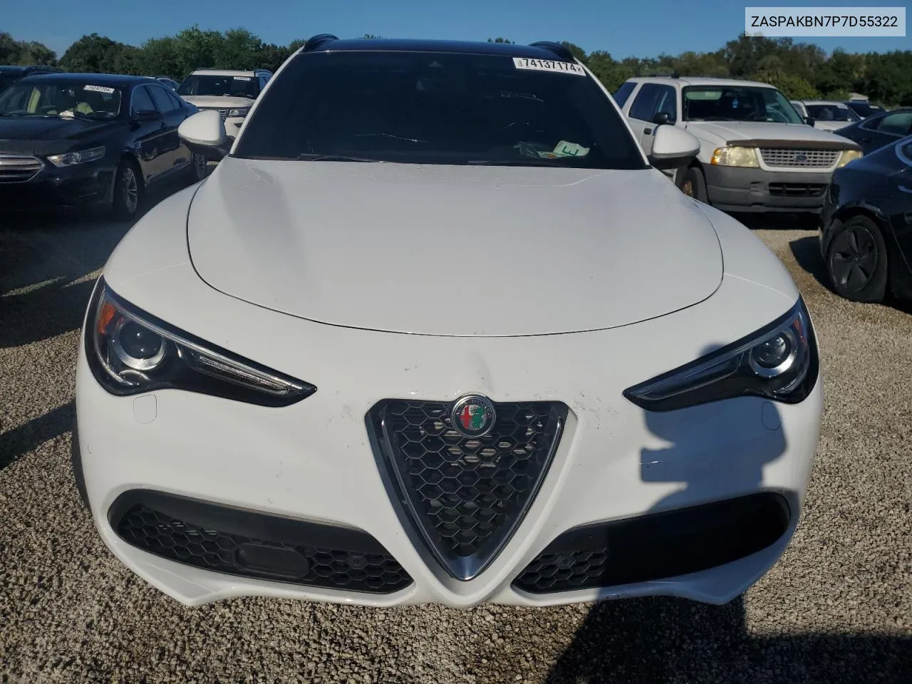 2023 Alfa Romeo Stelvio Ti VIN: ZASPAKBN7P7D55322 Lot: 74137174