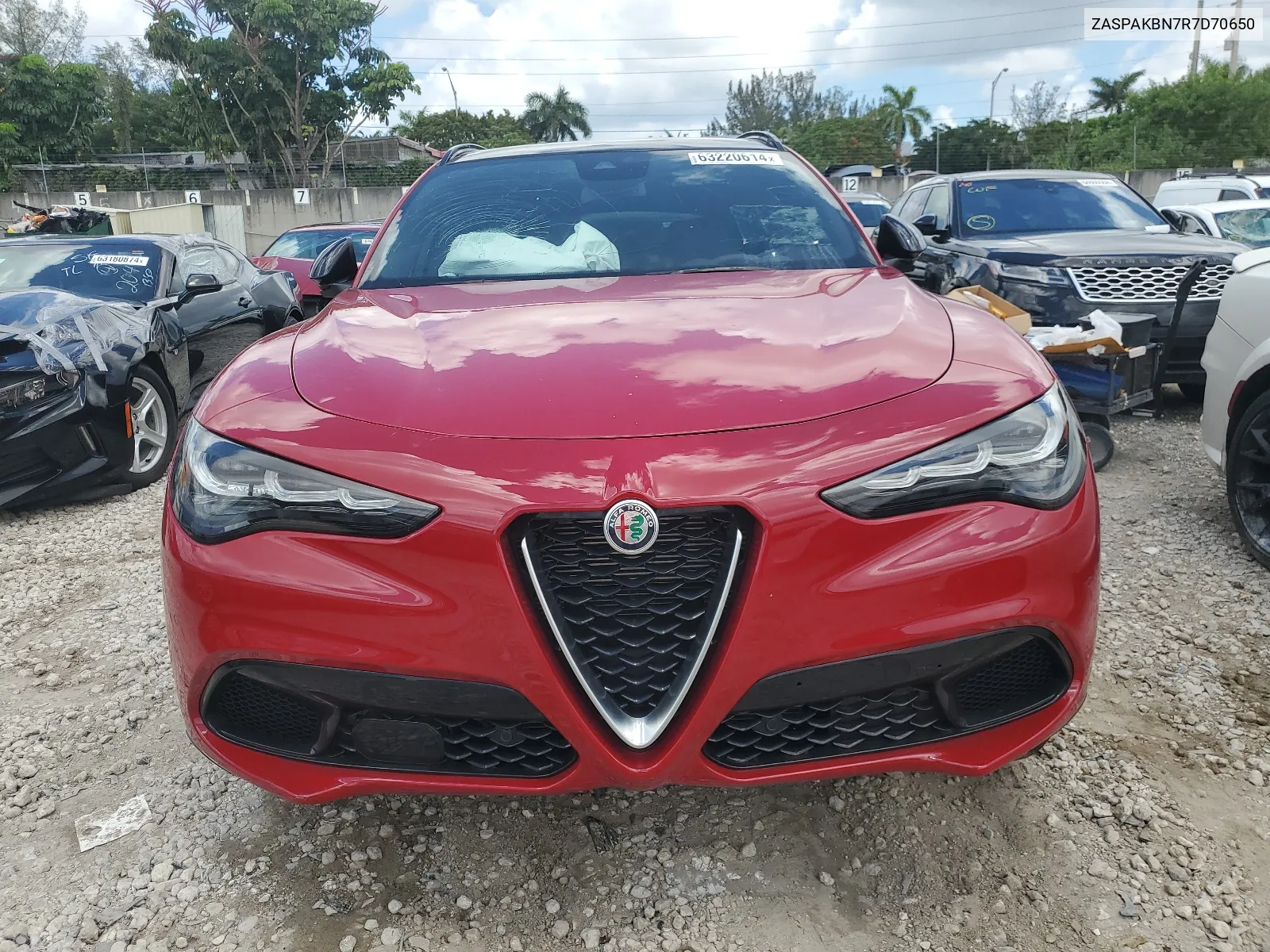 2024 Alfa Romeo Stelvio Ti VIN: ZASPAKBN7R7D70650 Lot: 63220614