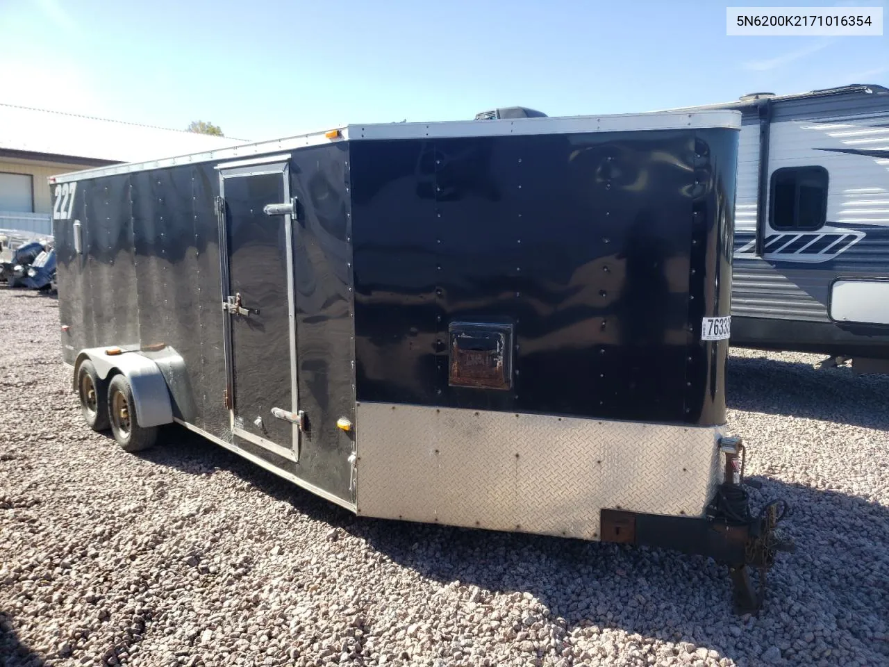 2007 American Motors Trailer VIN: 5N6200K2171016354 Lot: 76333664