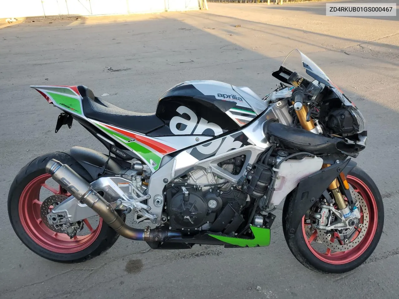 2016 Aprilia Rsv4 Rf VIN: ZD4RKUB01GS000467 Lot: 74210584