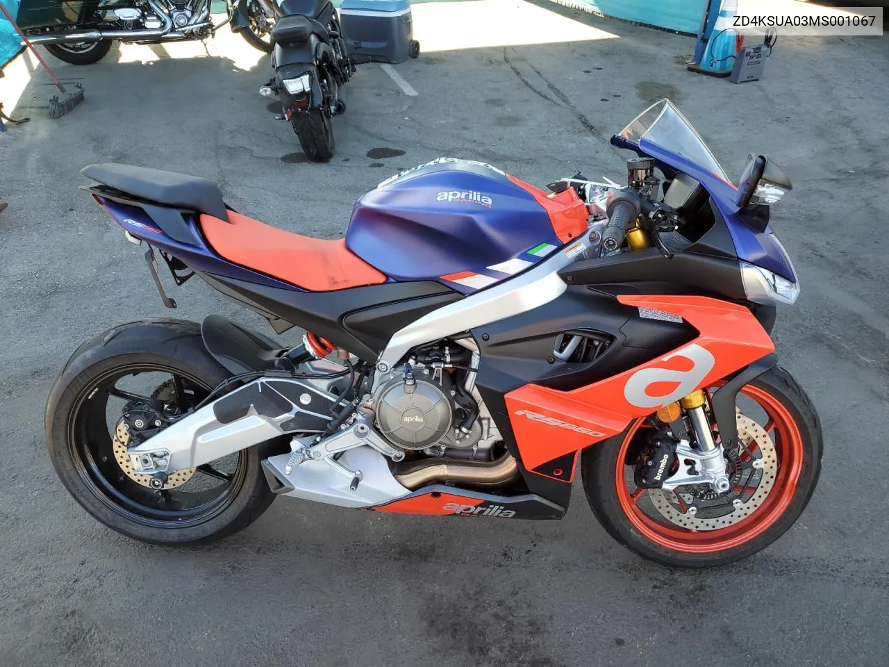 2021 Aprilia Rs 660 VIN: ZD4KSUA03MS001067 Lot: 75664764