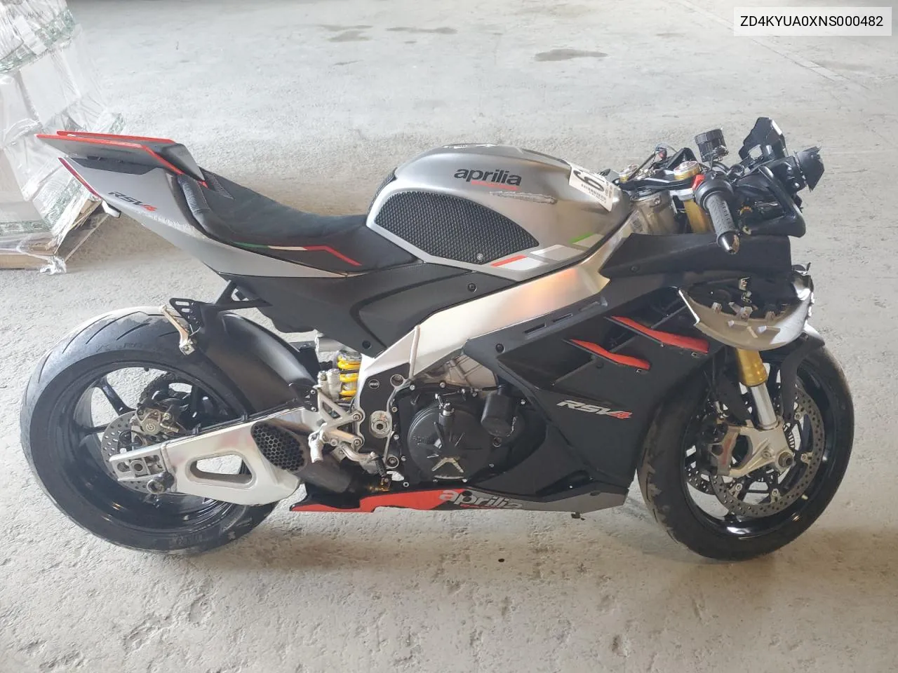 2022 Aprilia Rsv4 1100 VIN: ZD4KYUA0XNS000482 Lot: 61644234