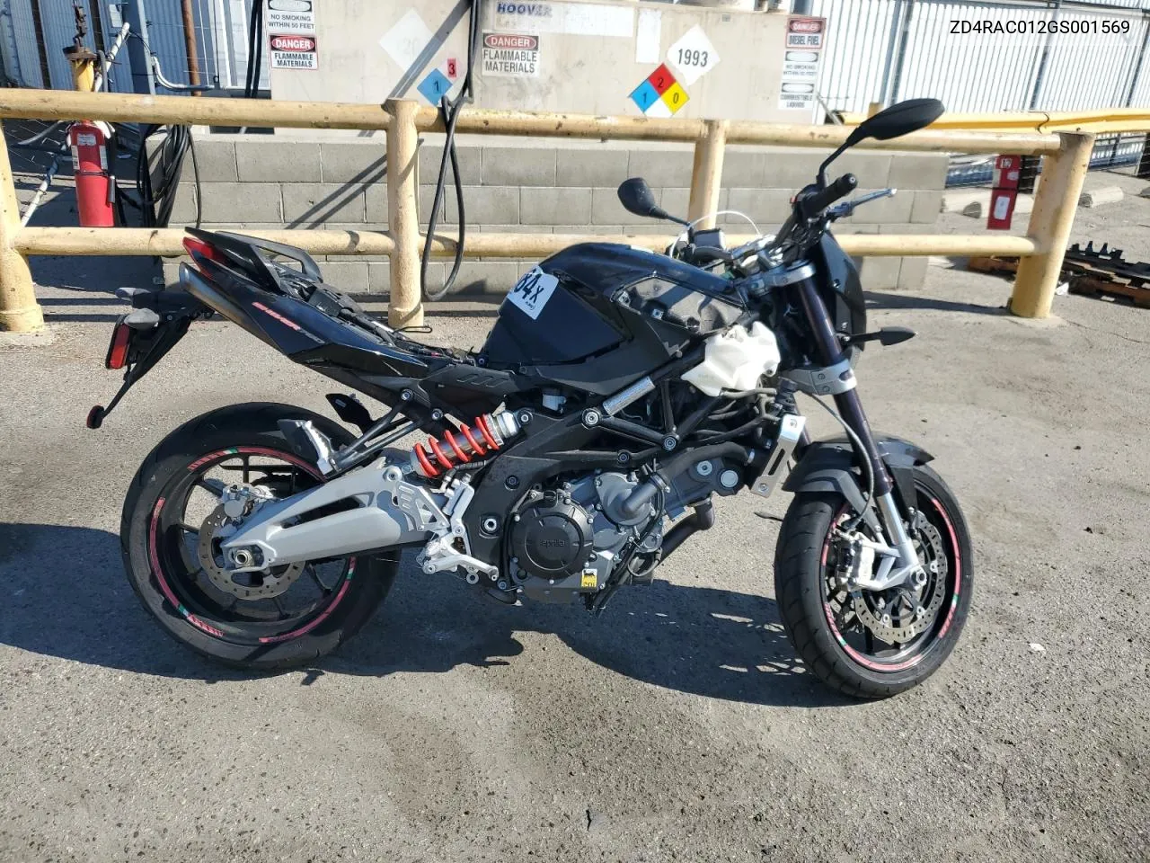 2016 Aprilia Shiver 750 VIN: ZD4RAC012GS001569 Lot: 73587384