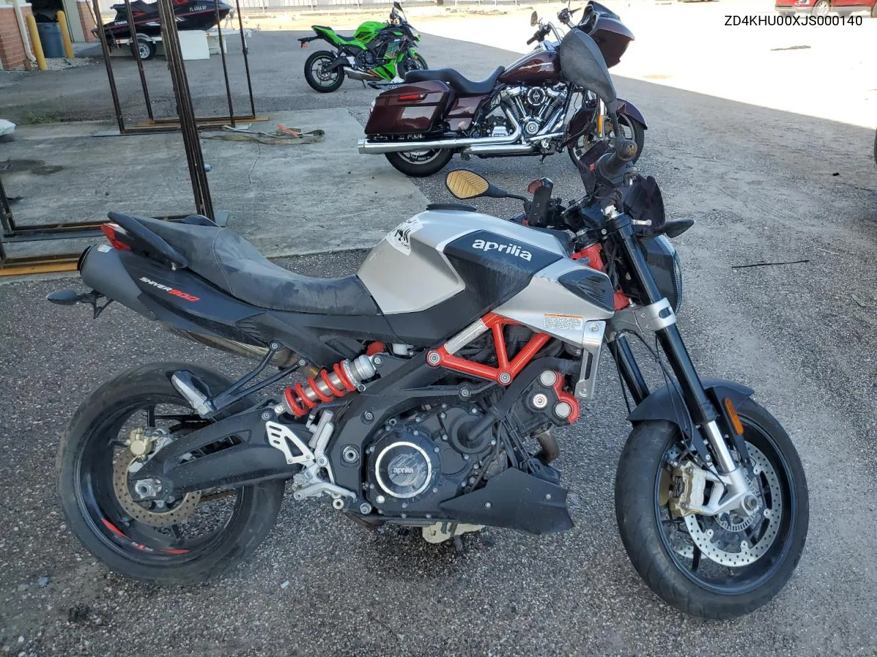 2018 Aprilia Shiver VIN: ZD4KHU00XJS000140 Lot: 61820344