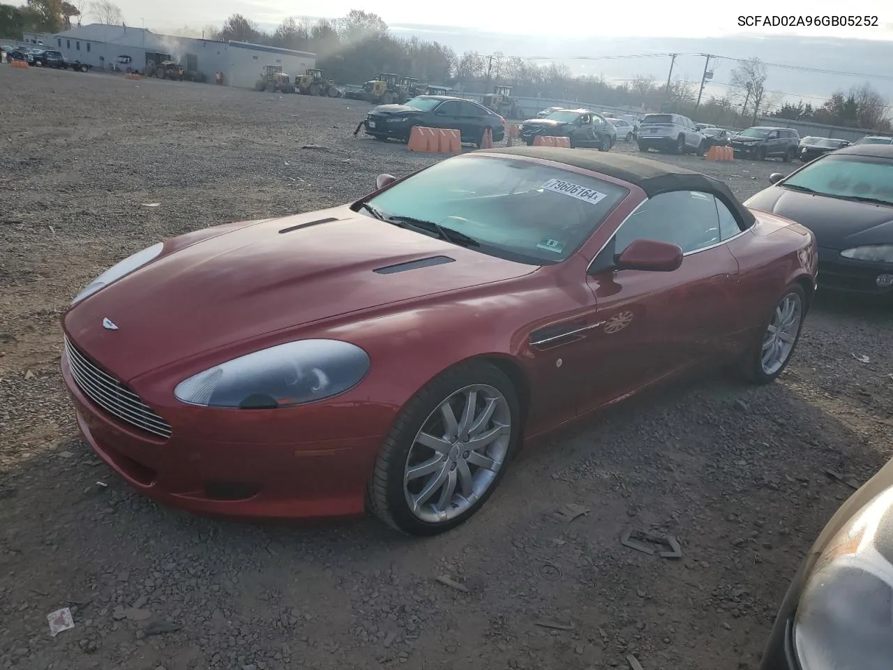 2006 Aston Martin Db9 Volante VIN: SCFAD02A96GB05252 Lot: 79606164