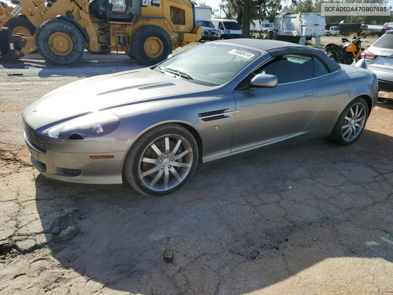 2007 Aston Martin Db9 Volante VIN: SCFAD02A47GB07685 Lot: 75868414