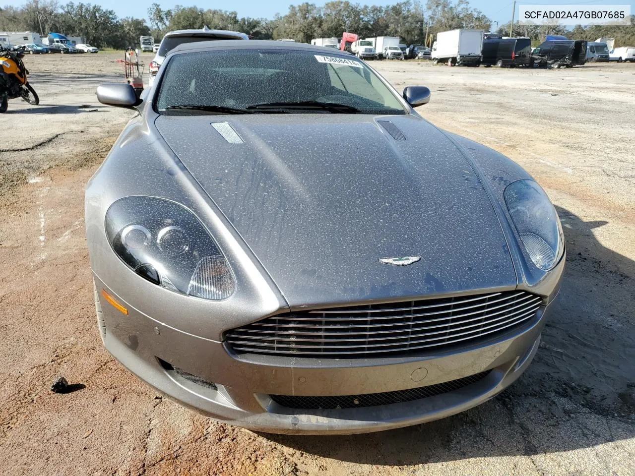 2007 Aston Martin Db9 Volante VIN: SCFAD02A47GB07685 Lot: 75868414