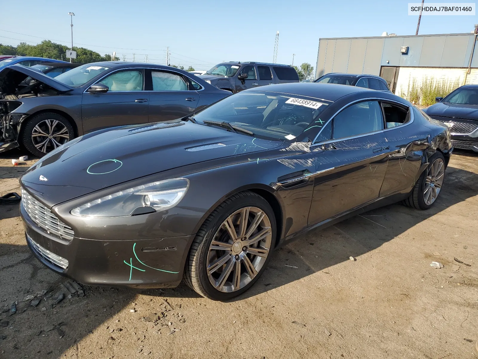 2011 Aston Martin Rapide VIN: SCFHDDAJ7BAF01460 Lot: 68438914