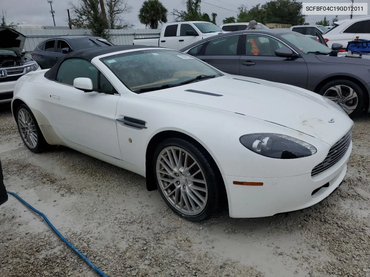 2009 Aston Martin V8 Vantage VIN: SCFBF04C19GD12011 Lot: 74041554