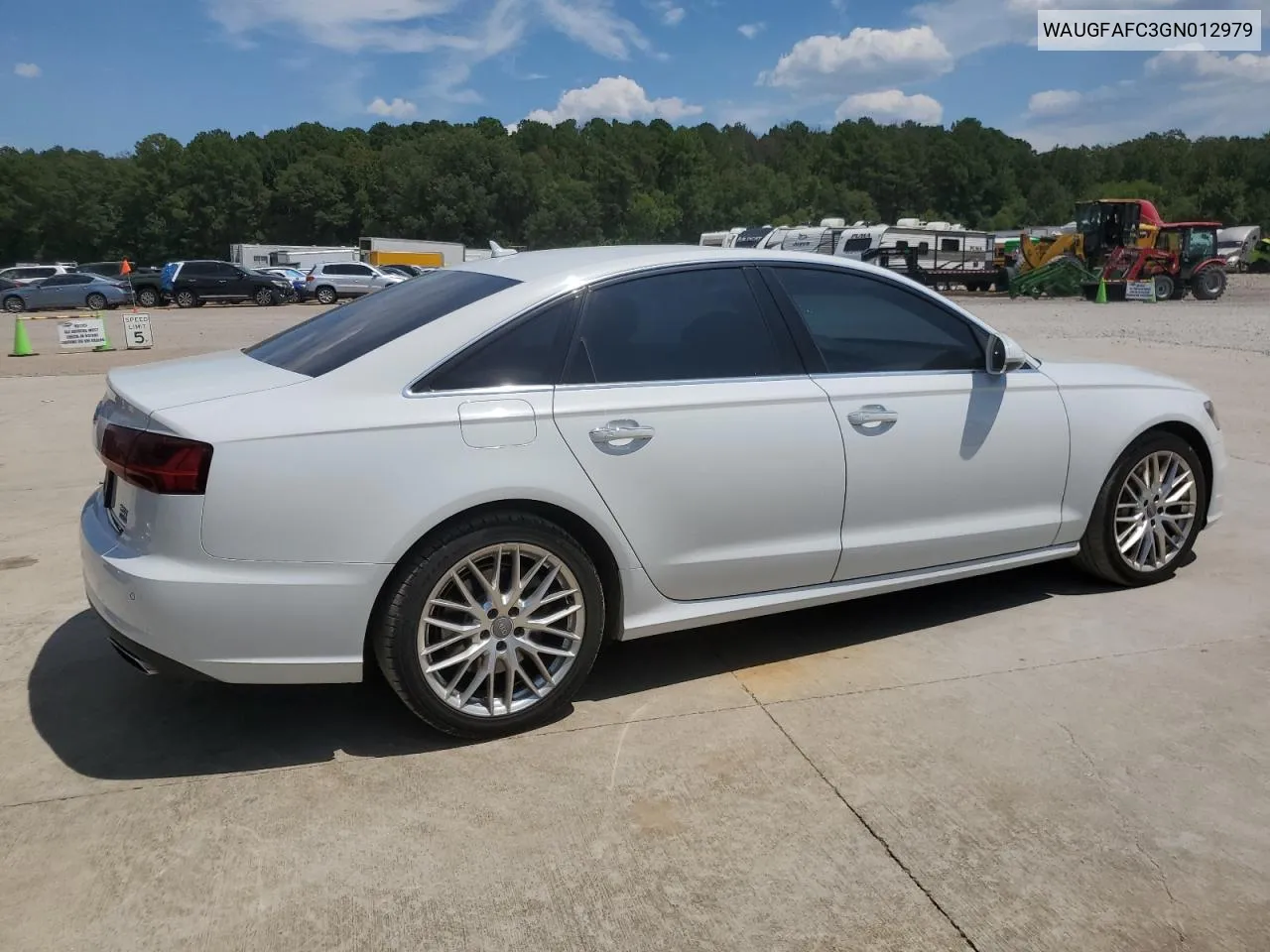 2016 Audi A6 Premium Plus VIN: WAUGFAFC3GN012979 Lot: 69267554