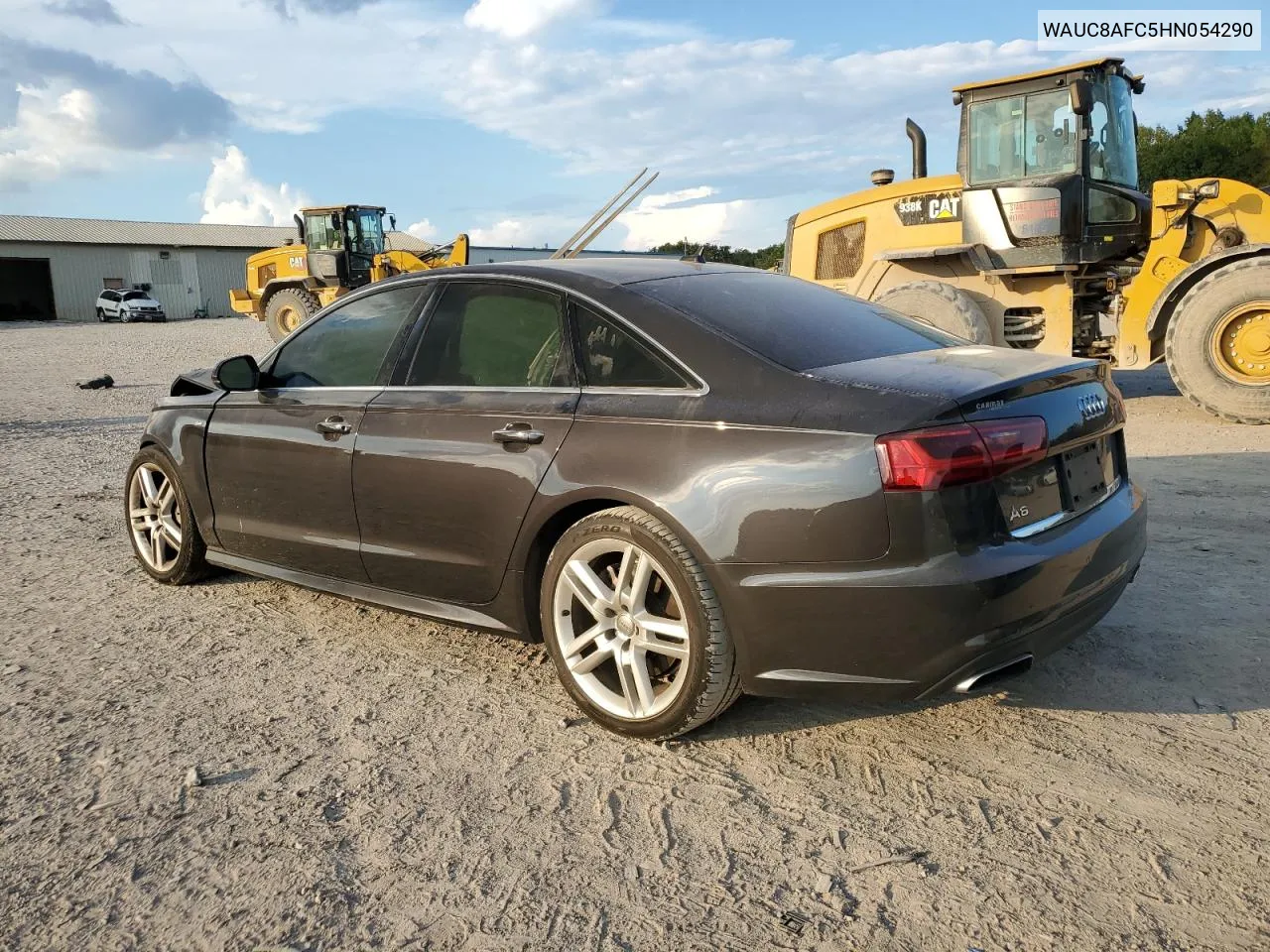 2017 Audi A6 4D 2Wd VIN: WAUC8AFC5HN054290 Lot: 74799494