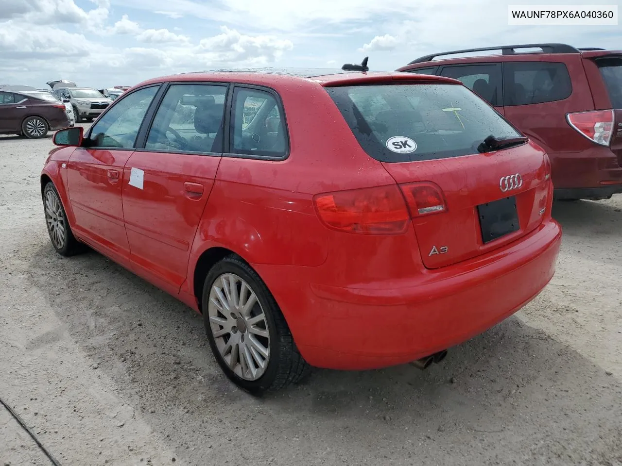 2006 Audi A3 2.0 Premium VIN: WAUNF78PX6A040360 Lot: 75083544