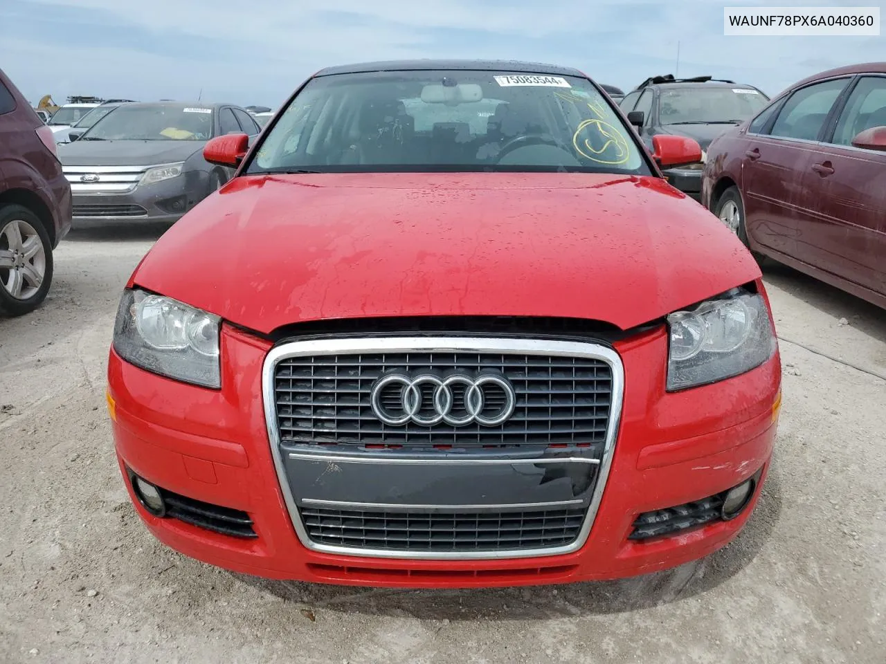 2006 Audi A3 2.0 Premium VIN: WAUNF78PX6A040360 Lot: 75083544