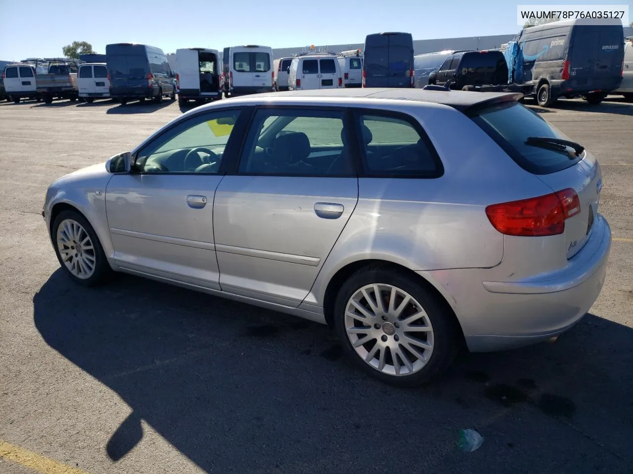 2006 Audi A3 2.0 Sport VIN: WAUMF78P76A035127 Lot: 79253394