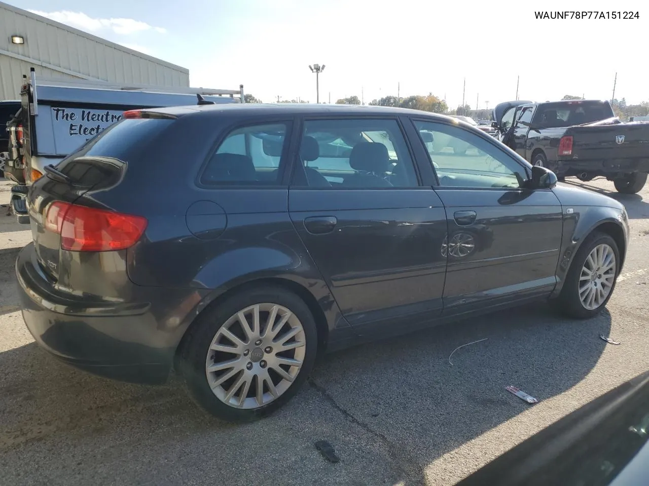 2007 Audi A3 2.0 Premium VIN: WAUNF78P77A151224 Lot: 76132454